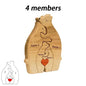 Wooden Bear Family Puzzle Personalized Home Decor