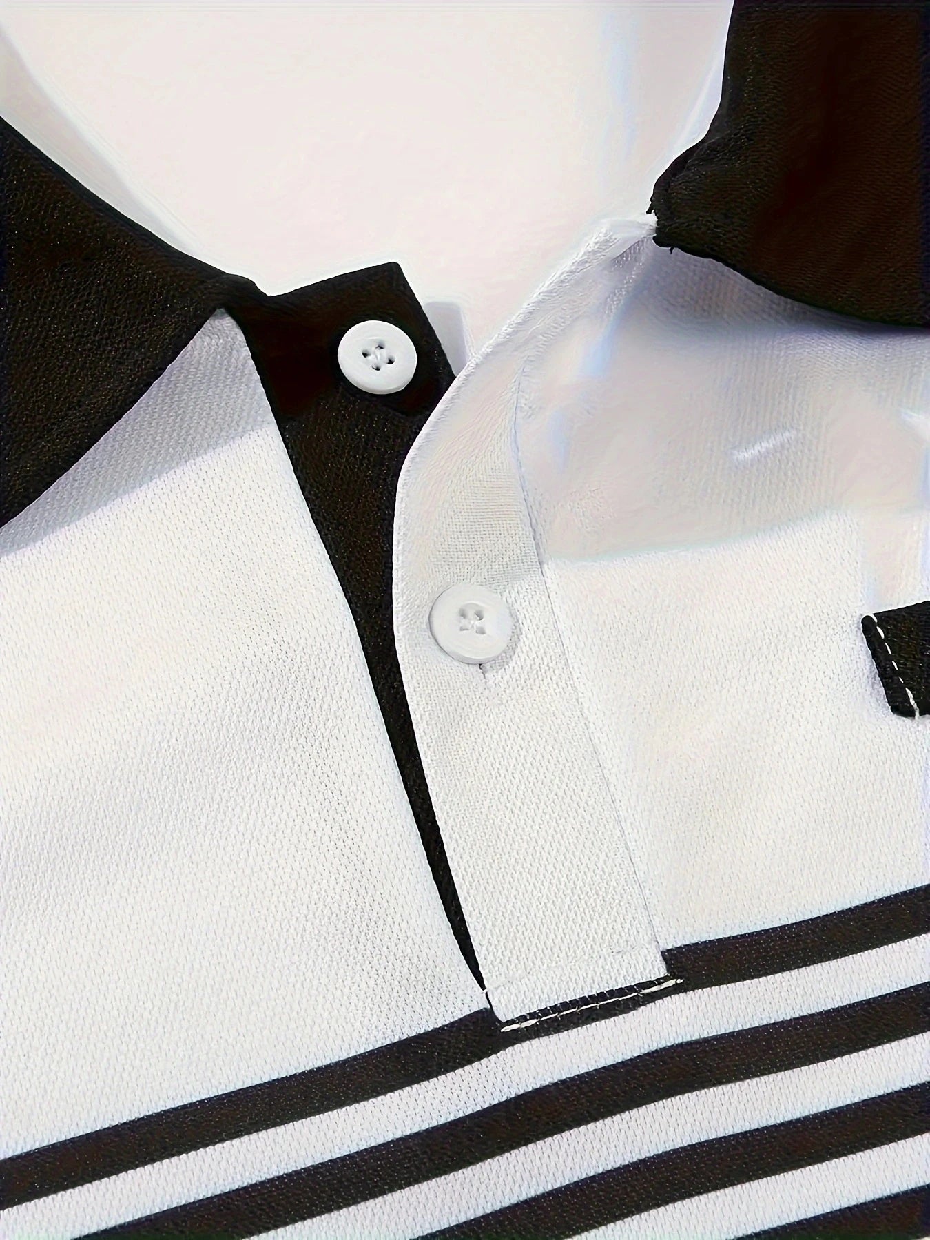 Short Sleeved Men's Casual Polo shirt, V-neck