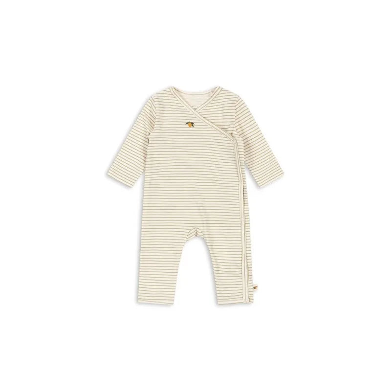 Cute Cartoon Stripe Print V-neck Long Sleeve