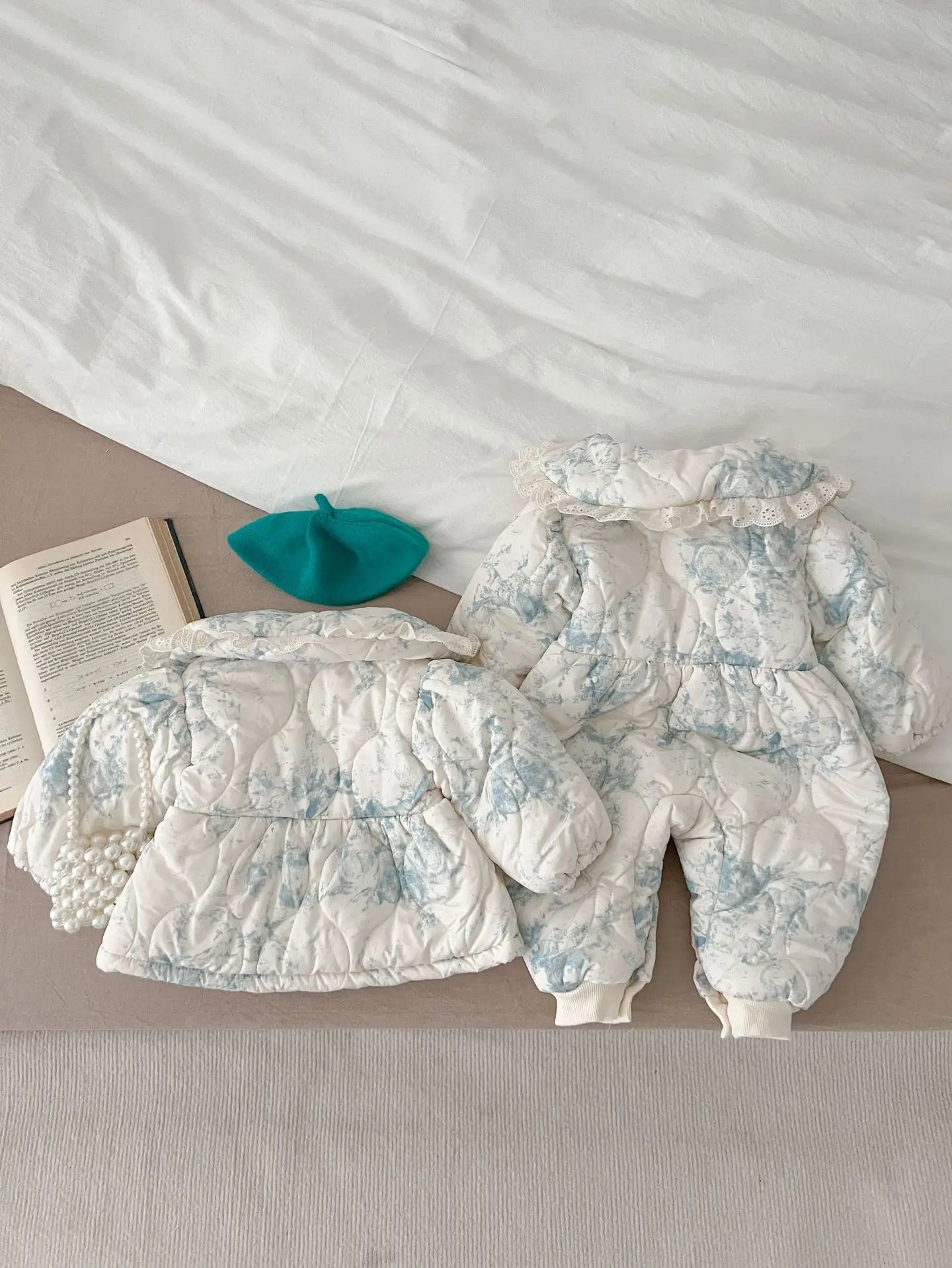 Infant Baby Girls Long Sleeve Cotton Jumpsuit