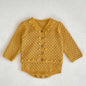 2 Pcs Baby Girls Long Sleeve Striped Cardigan Coat+ Shorts