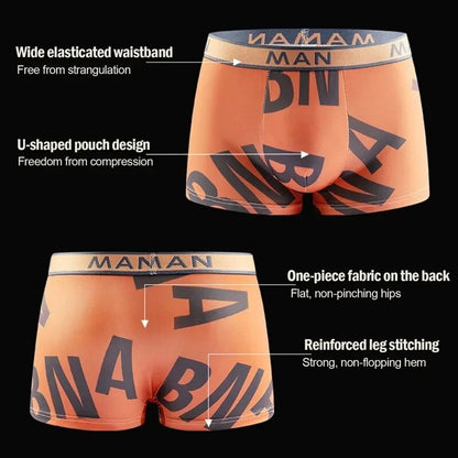 4Pcs Men Seamless Breathable Underwear Plus Size