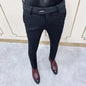 Men Stretch Slim Formal Casual Pants Fashion