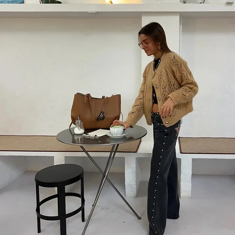 High Waist Street Unisex Fashion Printed Casual Jeans