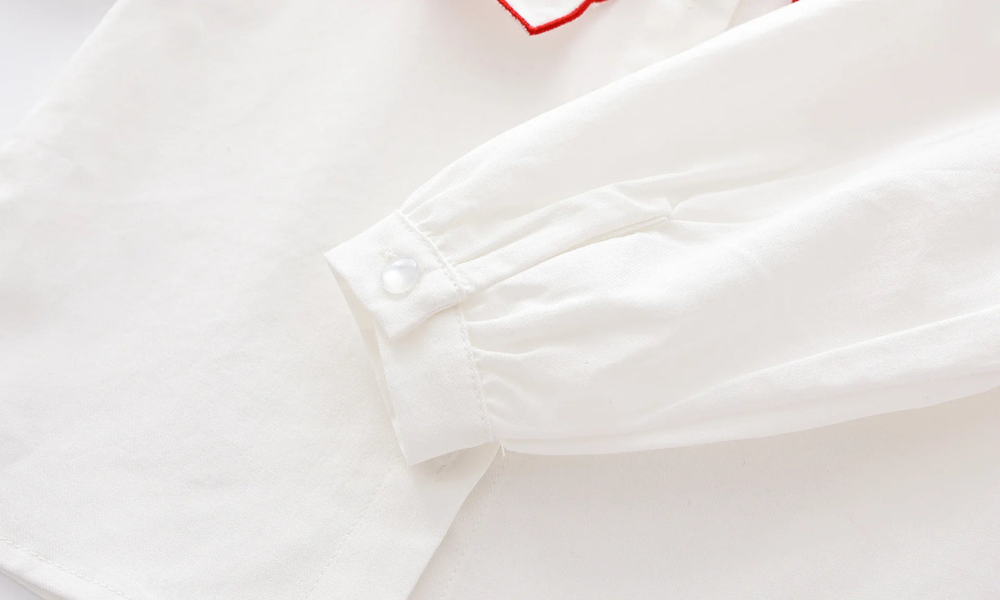 Girls Long Sleeve Loving Heart Shirt