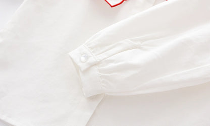 Girls Long Sleeve Loving Heart Shirt