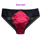 Sexy Men's Silk Comfortable Mid-Waist Ribbed Design