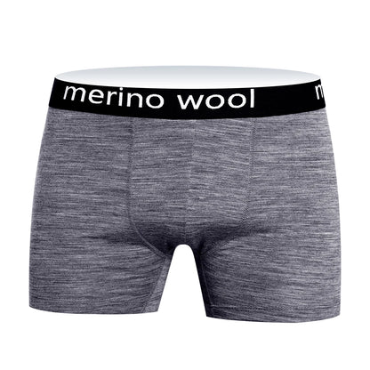 Mens Merino Boxer Briefs Soft Breathable Sports