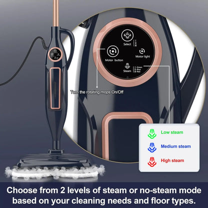Steam Mop Cleaner with Rotating Mop Pad