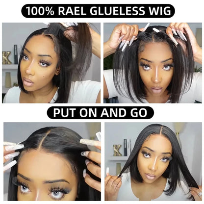 Lace Frontal Wig Glueless Preplucked Wig Human Hair