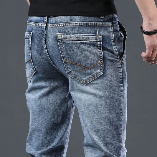 Slim Fit Skinny Tight Pipe Men's Jeans