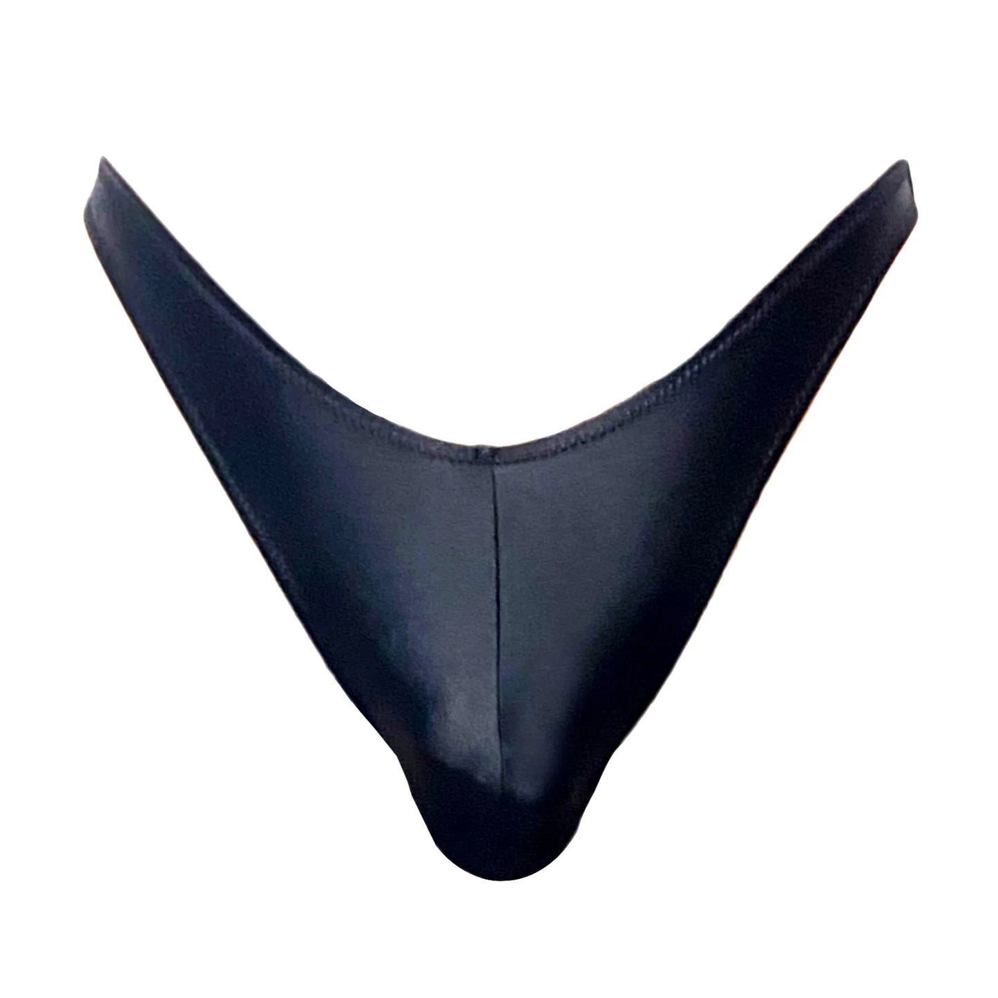 Young Men Low Rise V-shaped Thongs Satin