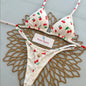 Print Sexy Bikini Sets Halter Lace-up  Beach