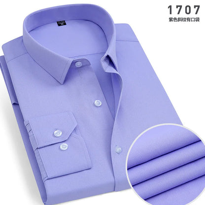 Mens Long-sleeved Non-ironing Anti-wrinkle Shirts