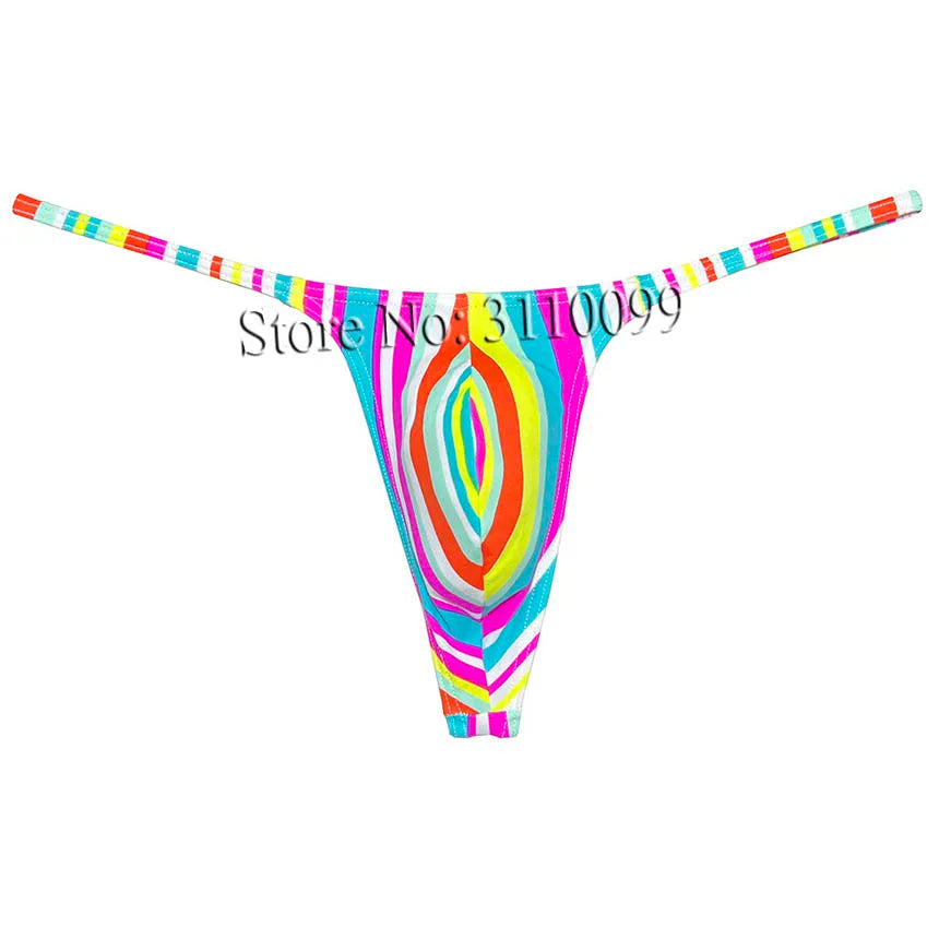 Men‘s Thong Micro Bikini Swim  Pouch G-string