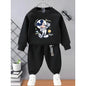 2 Pcs Boys Sets Casual Sweatshirt Hoodies and Sweatpantt