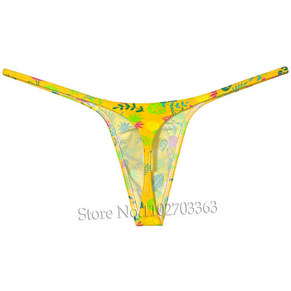 Men's Swim Thongs Micro G-string Big Pouch