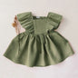 Baby Girls Linen Cotton Princess Dress