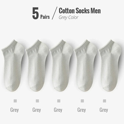 5 PairsMen Business Ankle Dress Socks