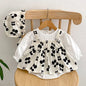 Baby Girls Long Sleeve Flower Embroidery Jumpsuit
