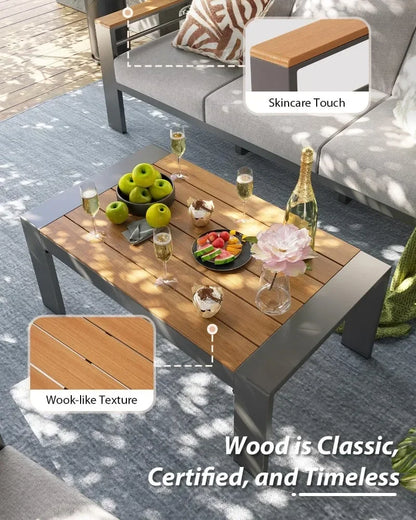 Outdoor Sectional with Coffee Table, Patio Sets