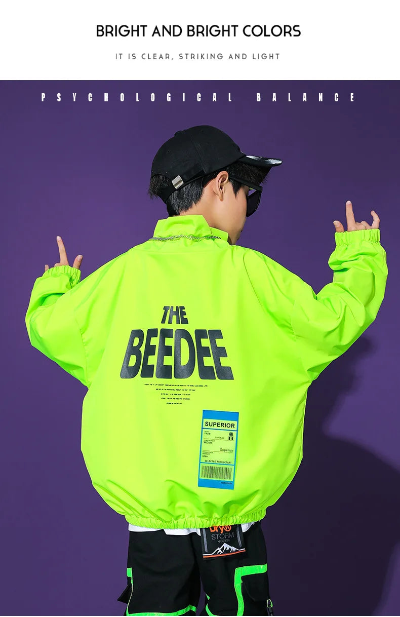 Boys/Girls Hip Hop Jacket Cargo Pants Child Pullover