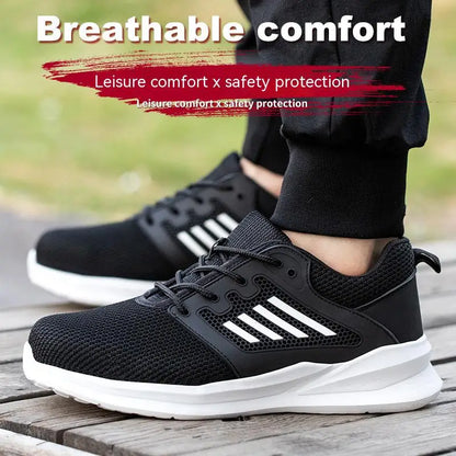 Mens Steel Toe Safety Shoes Puncture-Proof