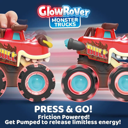 3 Pack Monster Truck Motion Activated Light-Up Cars