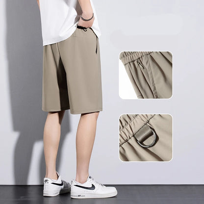 Silk Shorts Knee Length Bermuda Quick Dry