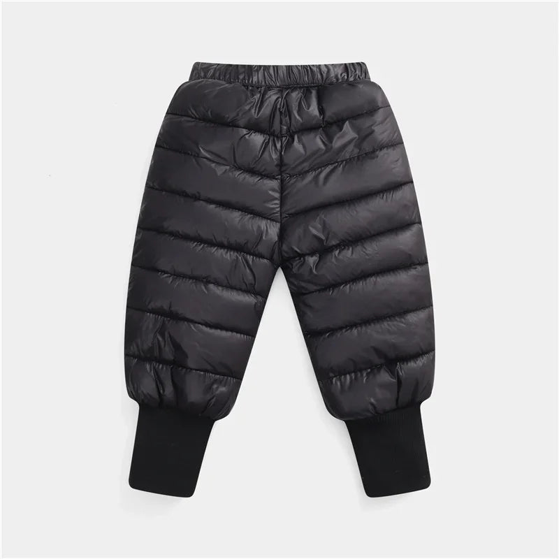 Down Pants Boys Girls Thick Warm Trousers