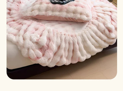 Plush Sheet Cover All-inclusive Mattress Protective Cover