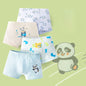 4PCS Boys Cotton Antibacterial Cute Cartoon Breathable Underwear