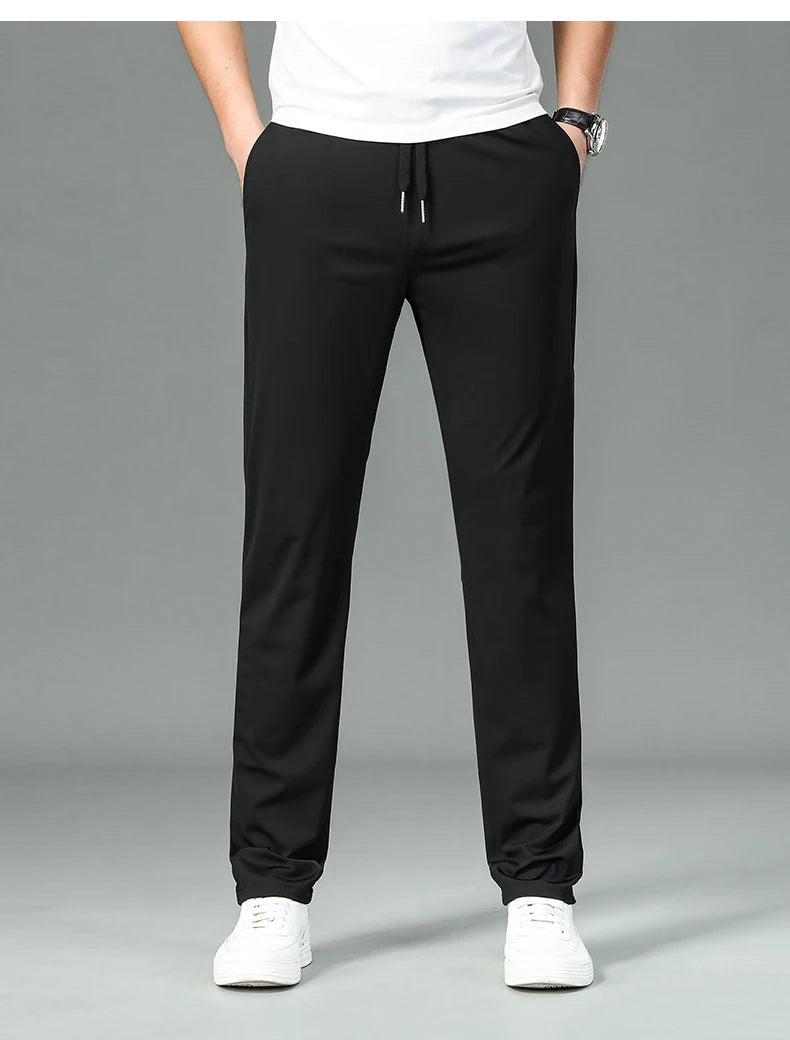 Silk Stretch Casual Fashion Long Pants Pencil