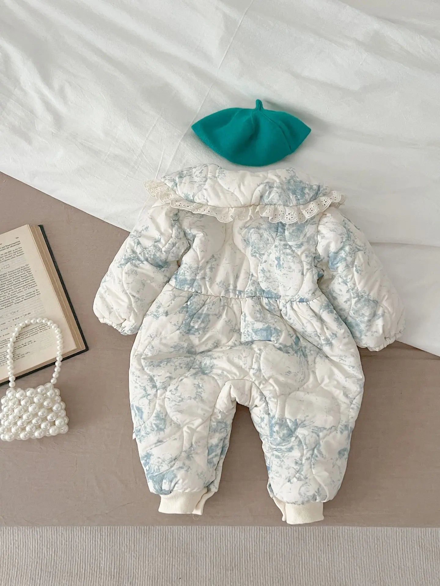 Infant Baby Girls Long Sleeve Cotton Jumpsuit