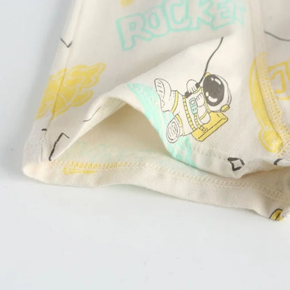 4PCS Boys Cotton Antibacterial Breathable Cartoon Underwear