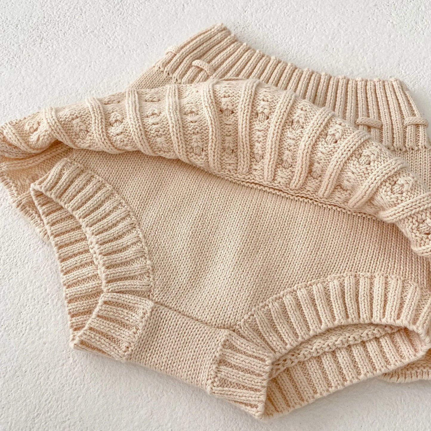 2 Pcs Baby Girls Long Sleeve Striped Cardigan Coat+ Shorts