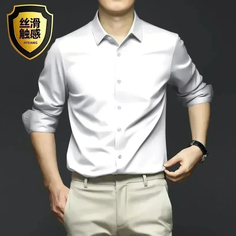 Men's Long Sleeve Luxurious Wrinkle Resistant Shirts