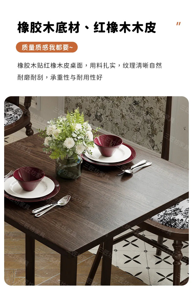 Western Dining Table and Chair Cafe Hotel