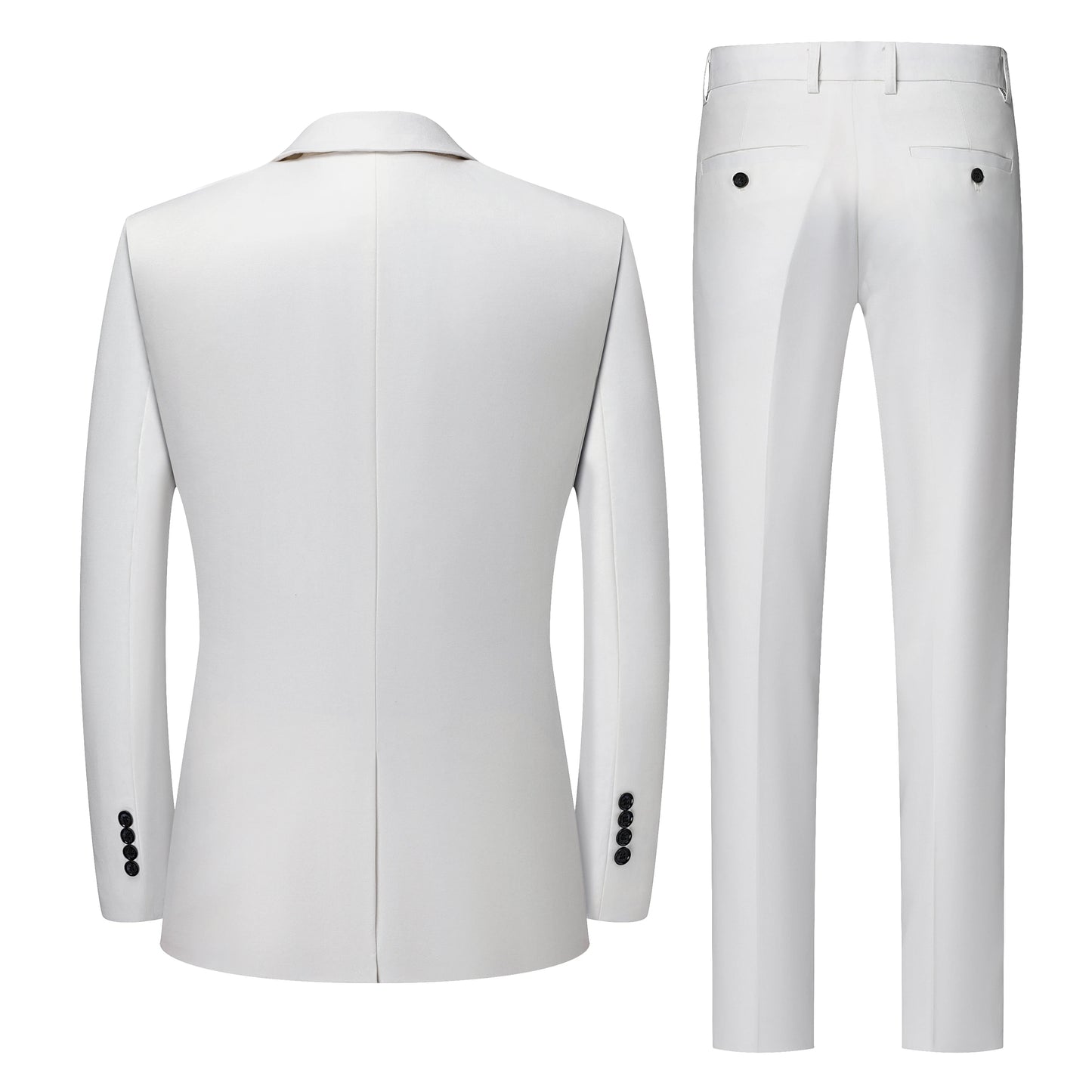 Men's 2 Piece White  Suit