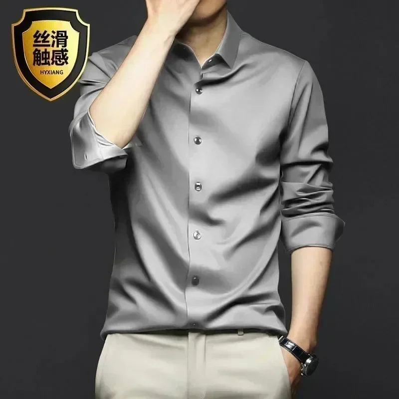 Men's Long Sleeve Luxurious Wrinkle Resistant Shirts