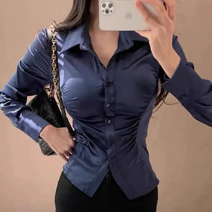 Woman Sexy Full Long Sleeve Shirts & Blouses