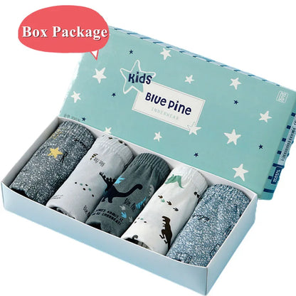 5-Pack Boys Cotton Underwear Toddler Dinosaur Briefs