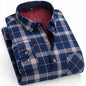 Flannel Plaid Casual Menswear Long Sleeve Fleece