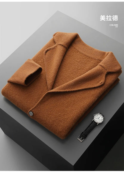 Men's Cashmere Knitted Cardigan Casual Jacket Top