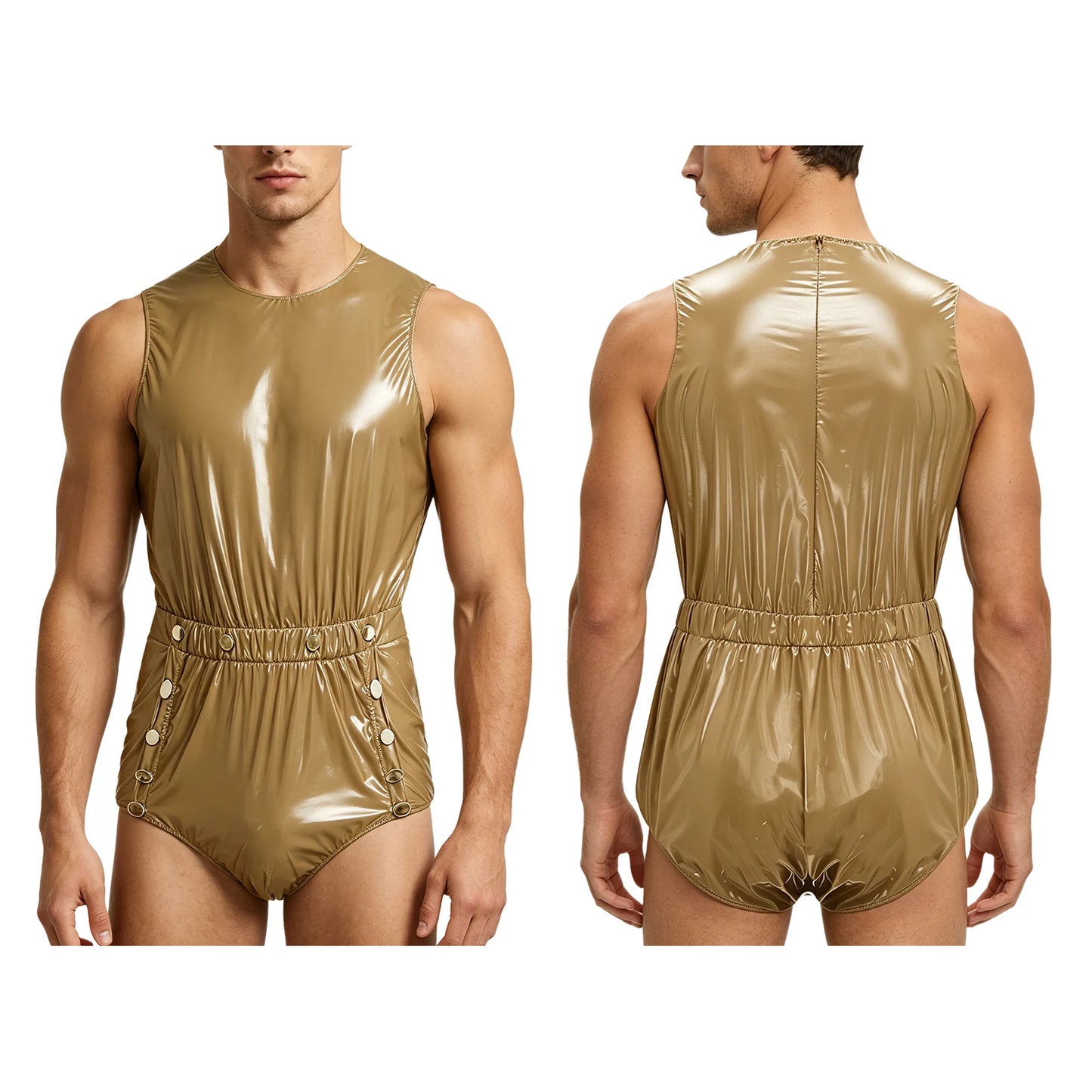 Mens Tear Away Backless, Nightclub Party Jumpsuit