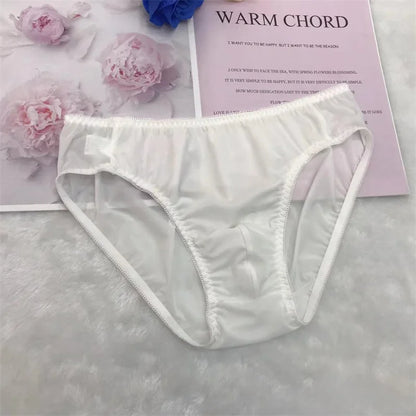 Sexy men's ultra-thin translucent style briefs