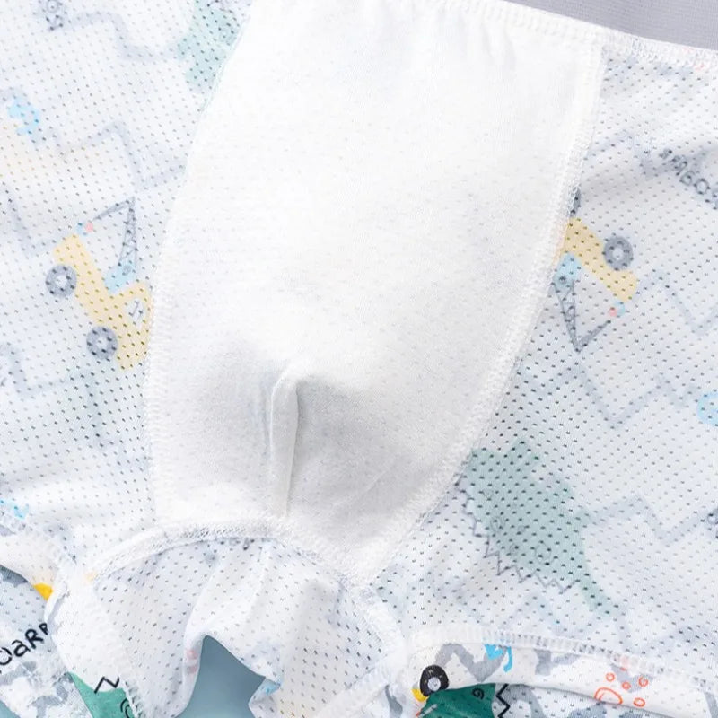 4PCS Boys Underwear Cartoon Print Knickers