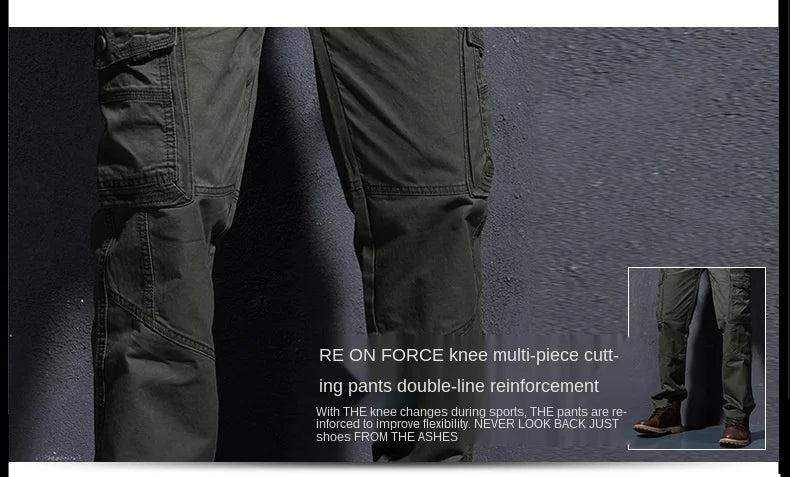 Work Khaki Tactical Pants Men Military Jogger