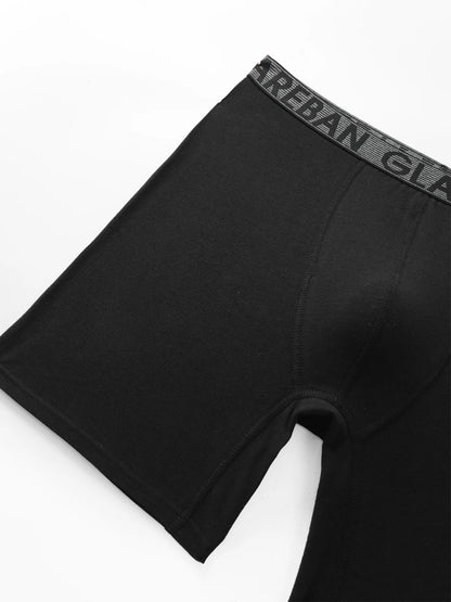5pc Mid-Long Cotton Brand Boxer Shorts Men