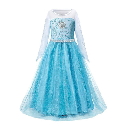 Girls Elsa Anna Dress Princess Carnival Jasmine Rapunzel